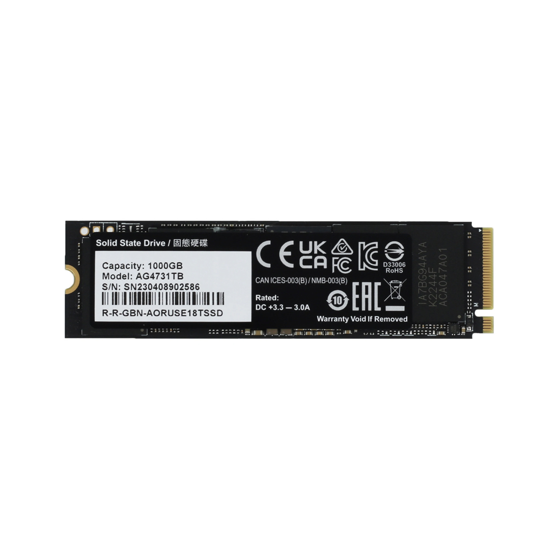 Твердотельный накопитель внутренний Gigabyte 7300 AORUS AG4731TB N 1TB M.2 2280 PCI-E 4.0x4 w/o heat