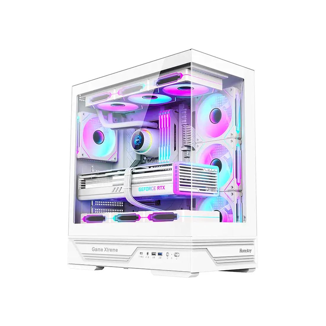 Компьютерный корпус Huntkey GX760A Fortune White без Б/П