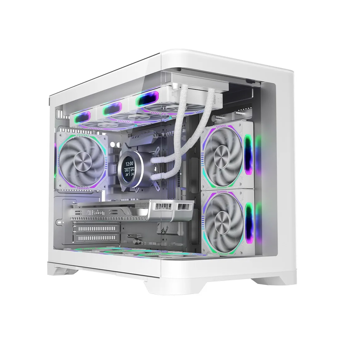 Компьютерный корпус 1STPLAYER UV6 WHITE без Б/П