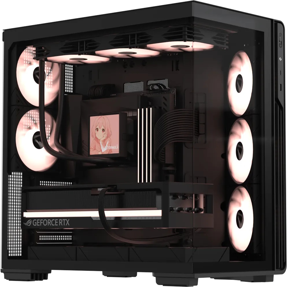 Компьютерный корпус Formula V Crystal Z7 PA Black без Б/П