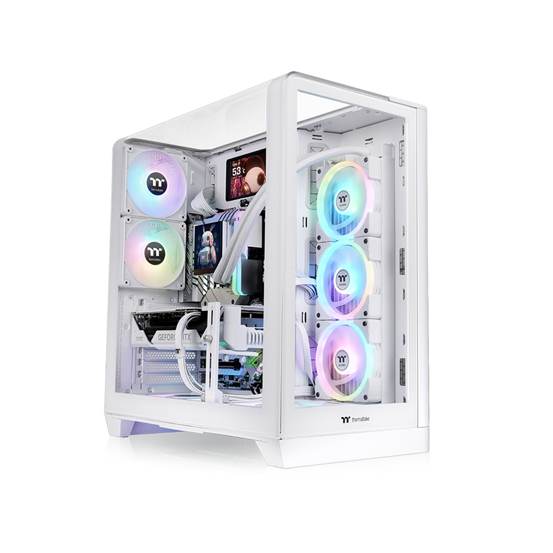 Компьютерный корпус Thermaltake View 380 XL TG ARGB Flaming Orange без Б/П
