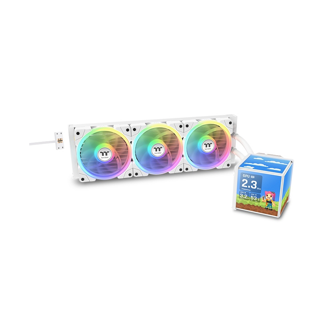 Кулер с водяным охлаждением Thermaltake MINECUBE 360 Ultra White